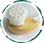 Facial Brush with Bamboo Handle
