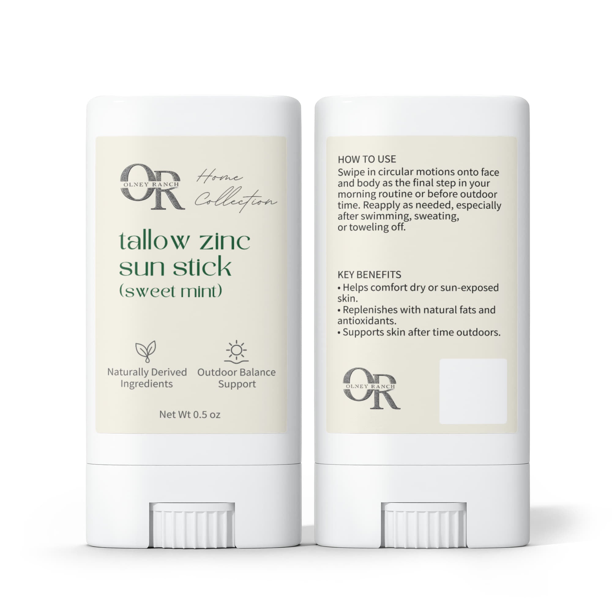 2 Pack Tallow Zinc Sun Stick