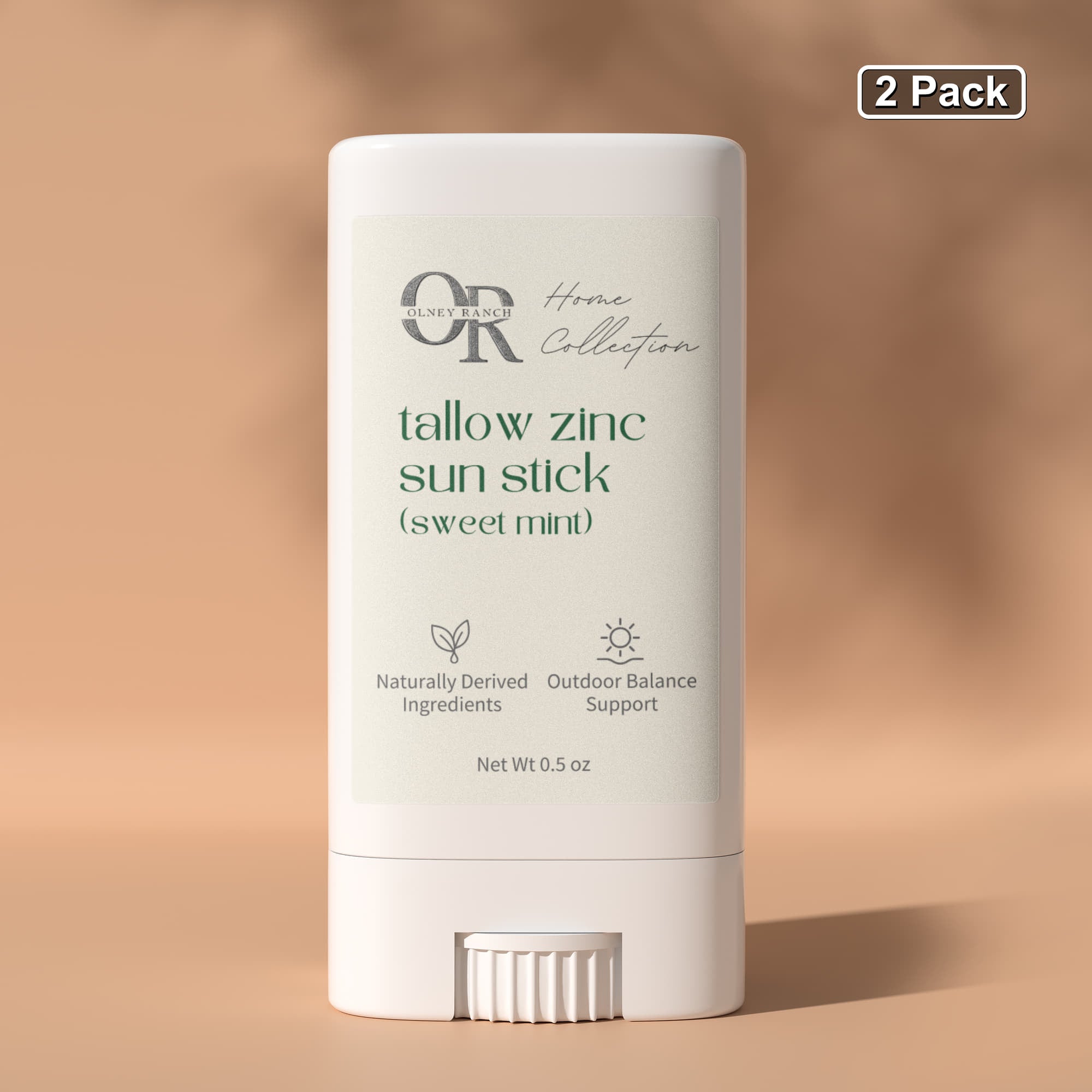 2 Pack Tallow Zinc Sun Stick